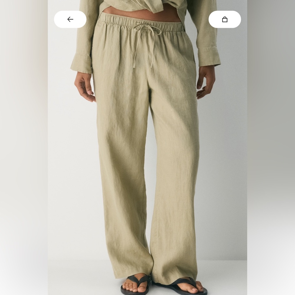 Sail linen pants - aritzia worn once